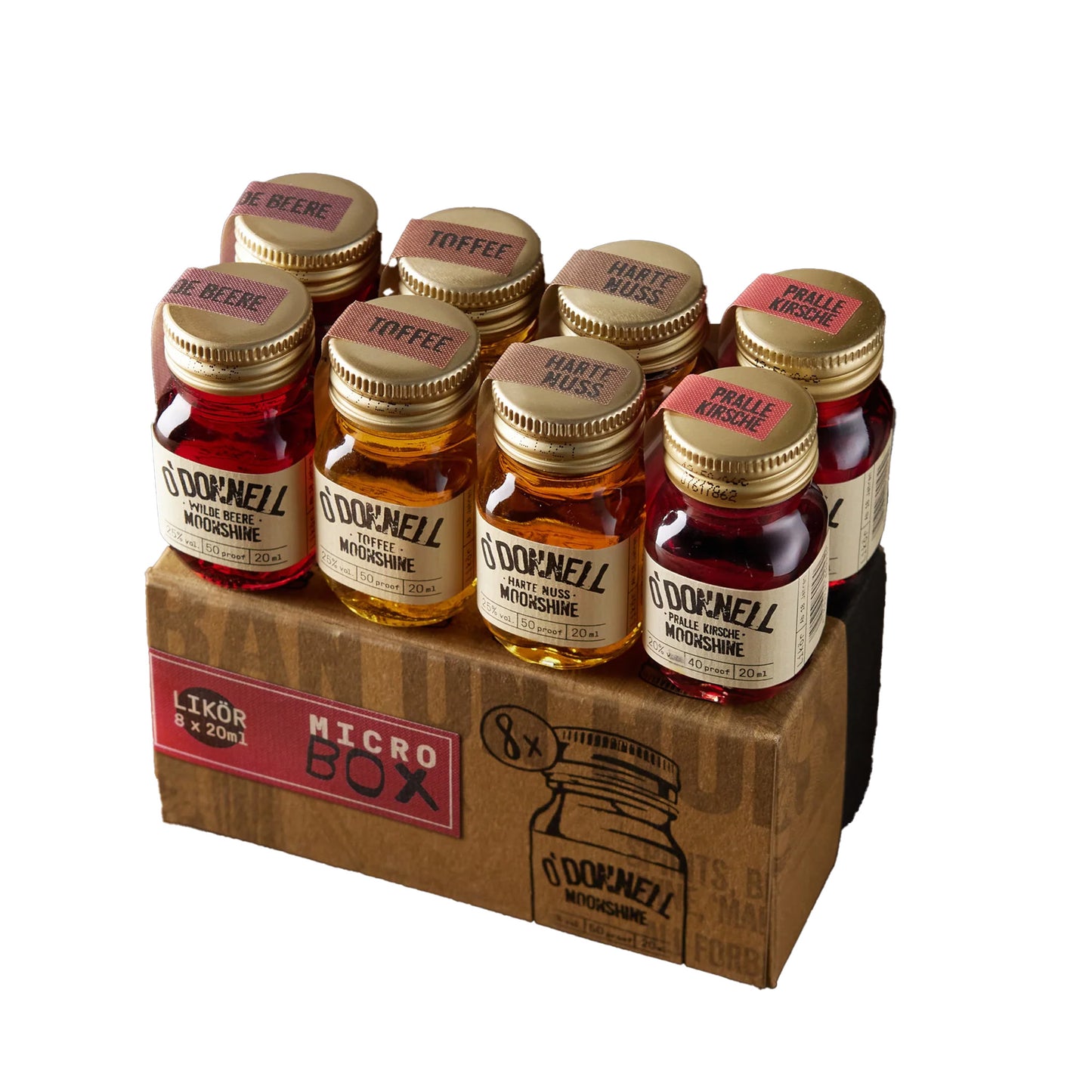 O'Donnell Moonshine l 8er Micro Box | 8 x 2cl