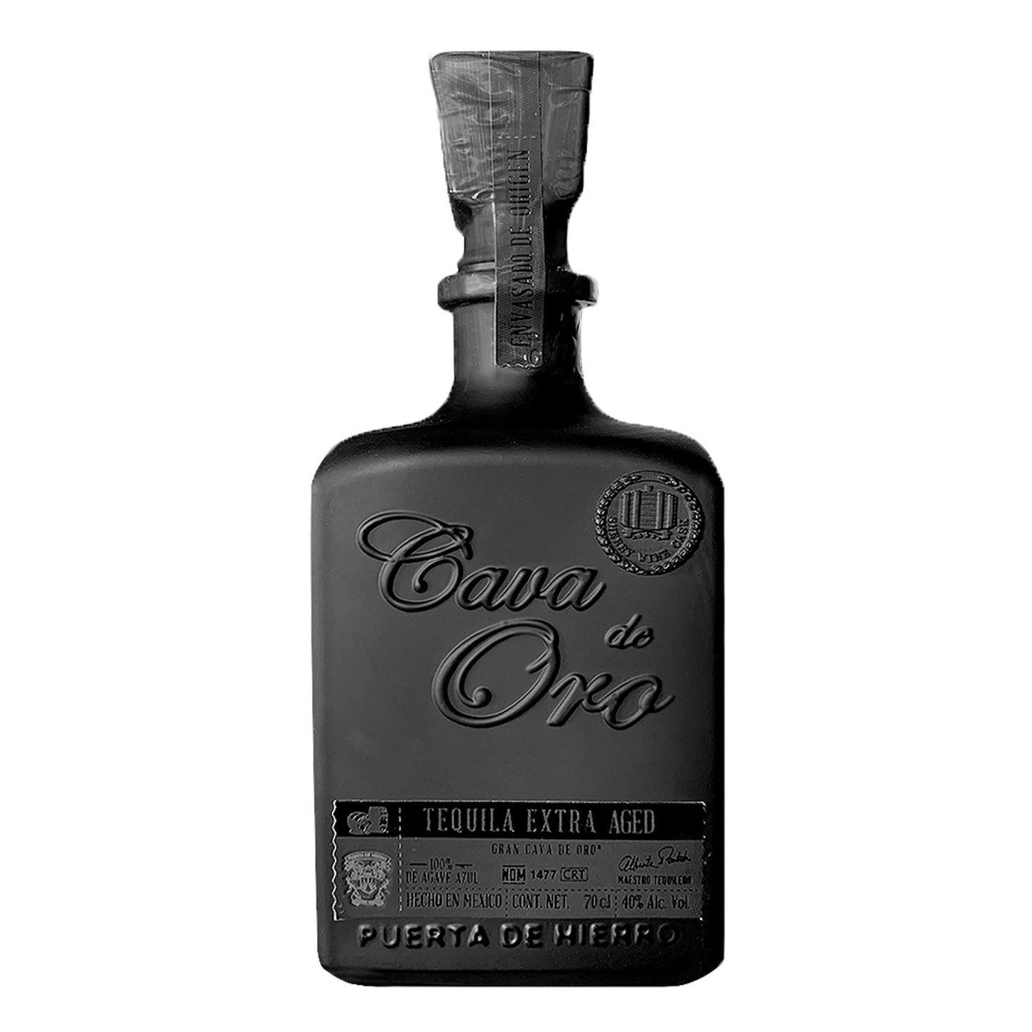 Cava de Oro Extra Aged Añejo Tequila - Black Bottle | 40% | 0,7l
