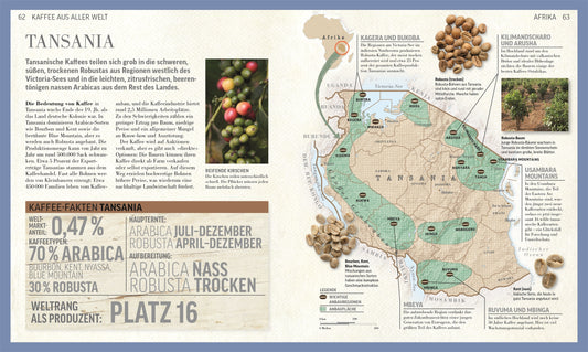Das Kaffee-Buch | Sorten, Anbaugebiete, Barista-Wissen und Rezepte aus der ganzen Welt