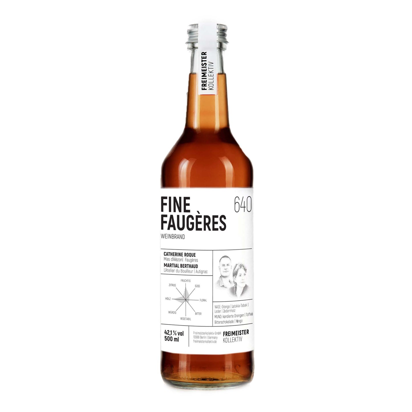 Freimeister Kollektiv - Fine Faugères Weinbrand | 42,1% | 0,5l