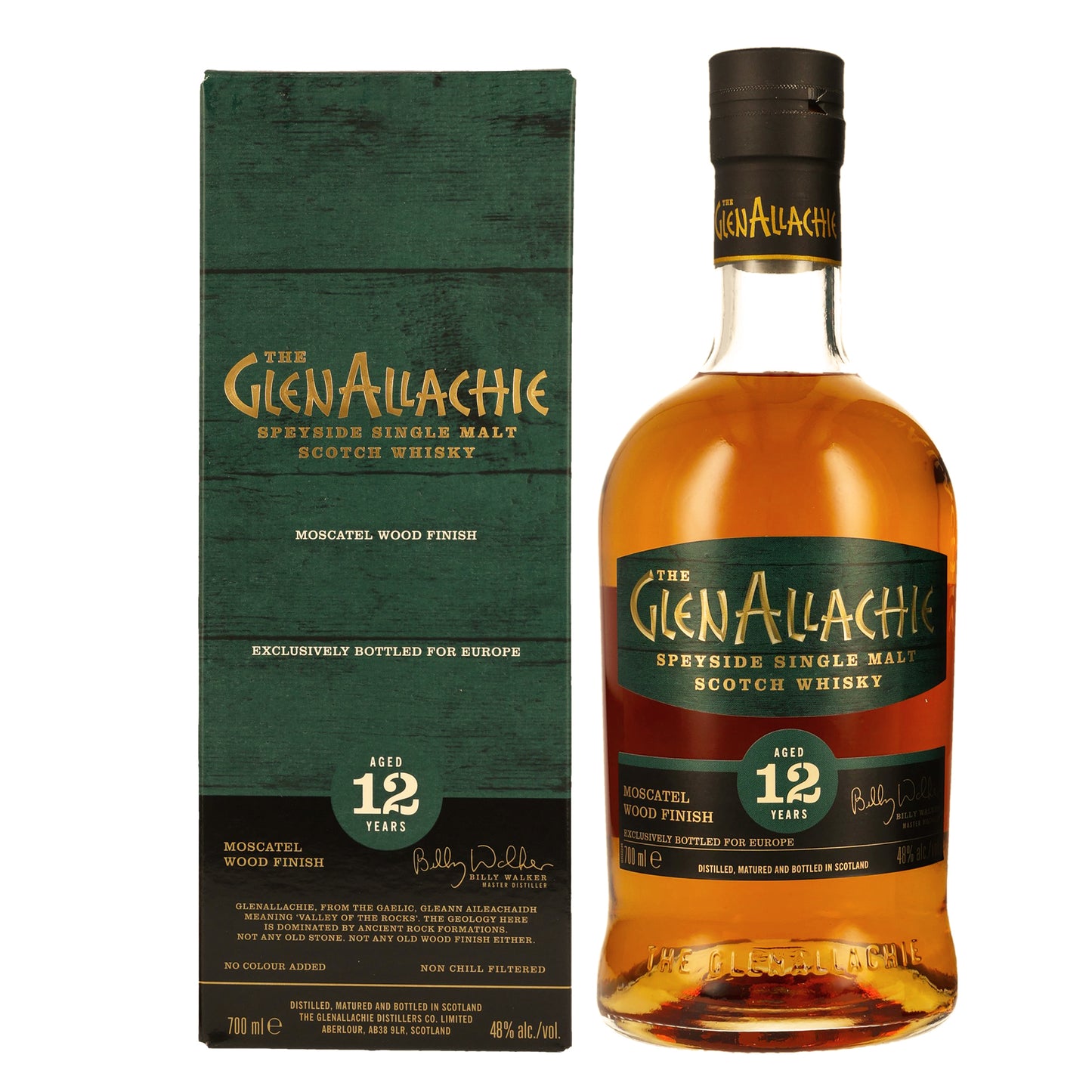 GlenAllachie 12 Jahre Moscatel Wood Finish | 48% | 0,7l
