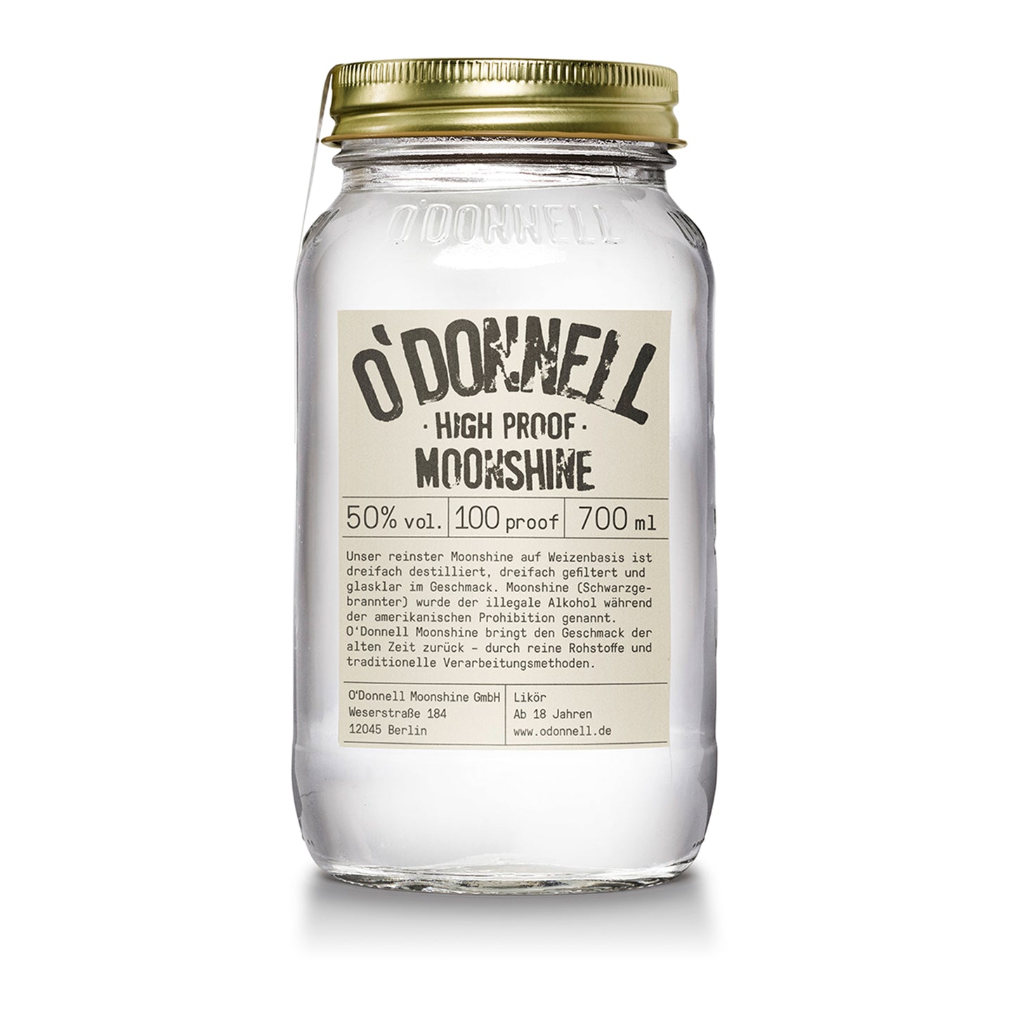 O'Donnell Moonshine High Proof | 72%