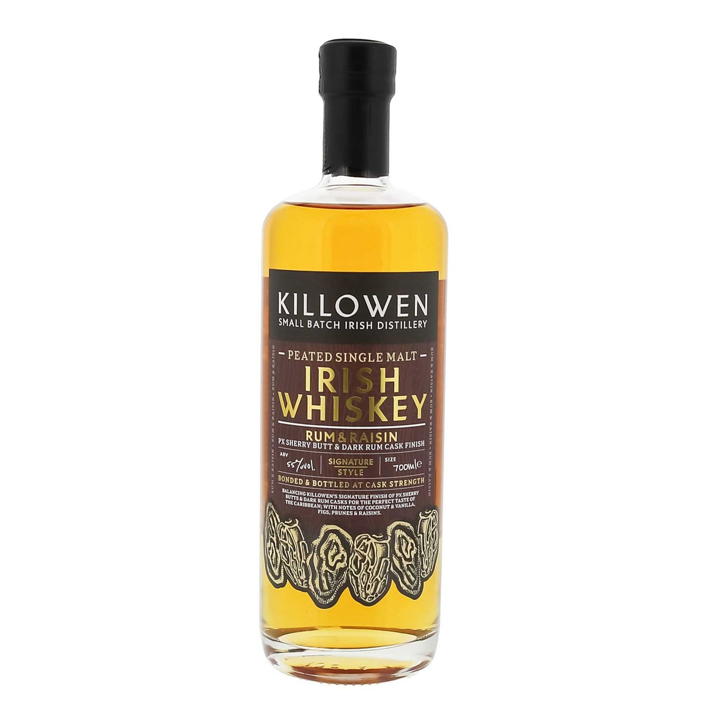 Killowen Peated Single Malt Irish Whiskey Rum & Raisin | 55% | 0,7l