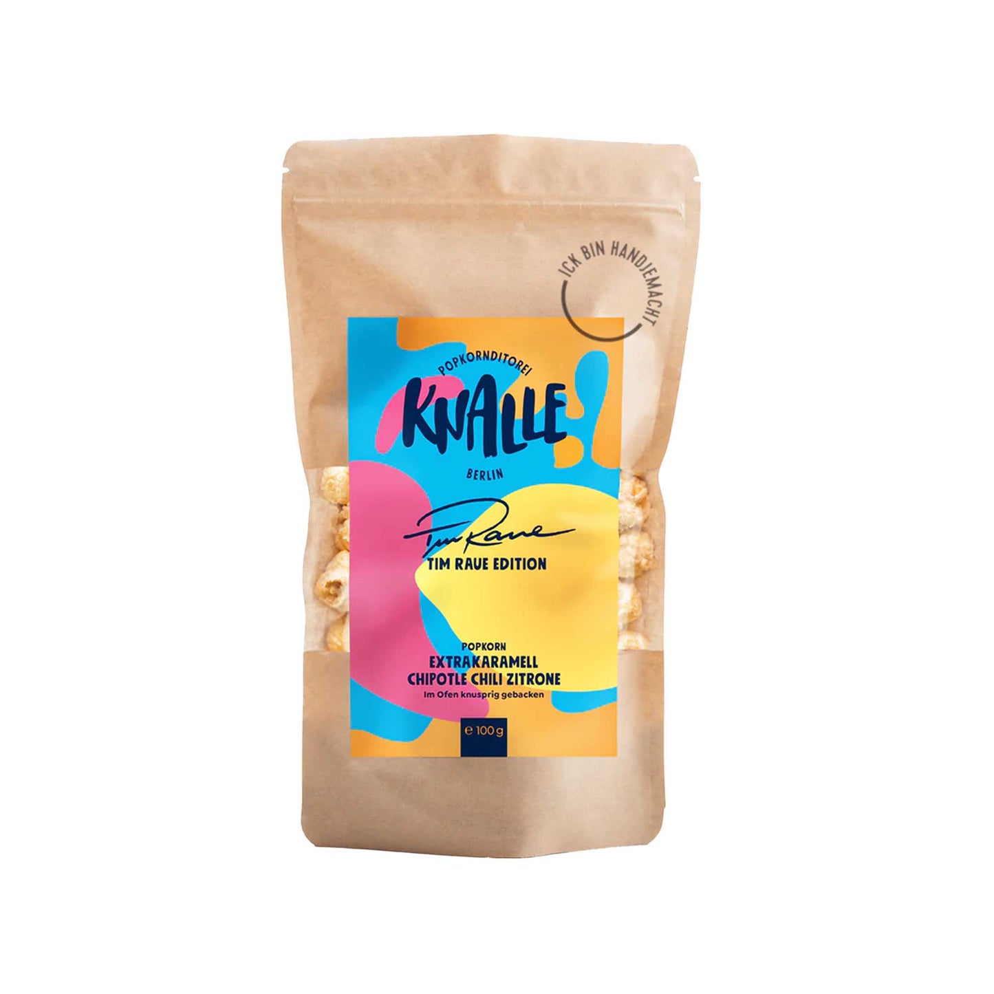Knalle Extrakaramell Chipotle Chili Zitrone Popcorn – limitierte Tim Raue Edition | 100g
