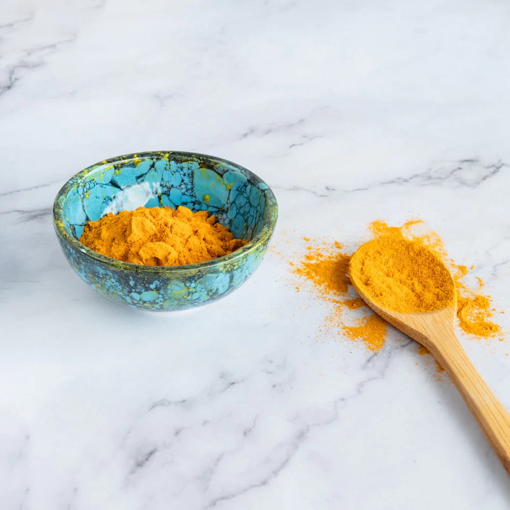 Minischüssel aus Spanien - Blue & Black Tundra