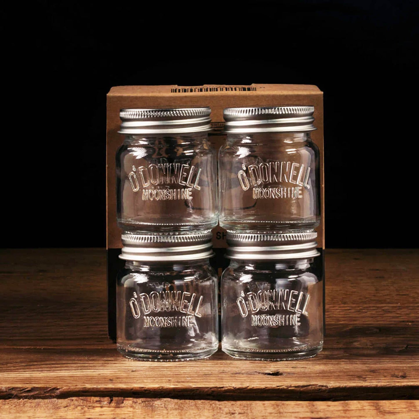 O'Donnell Moonshine Mason Jar Shot Glasses | 4 Stück