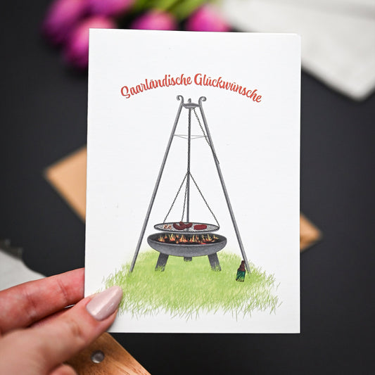 Saarländische Grußkarte | Schwenker