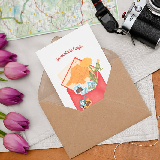 Saarländische Grußkarte | Postkarte