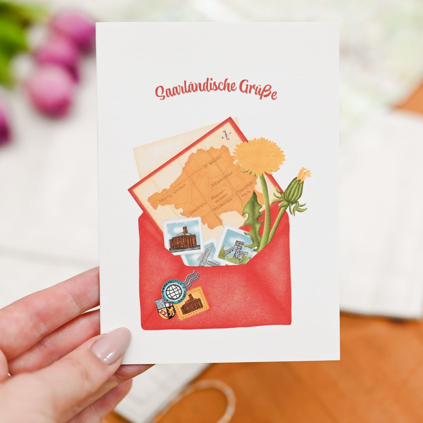 Saarländische Grußkarte | Postkarte