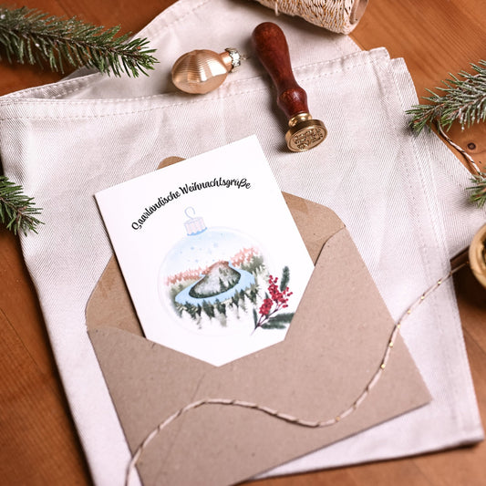 Saarländische Weihnachtskarte | Saarschleife