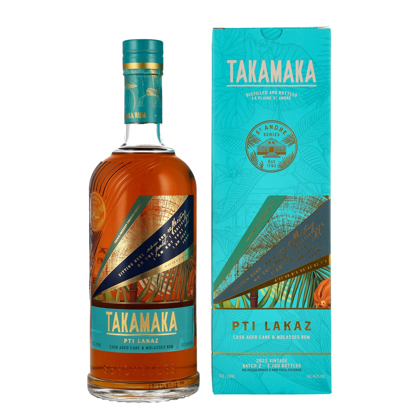 Takamaka St Andre PTI Lakaz Rum | 45,1% | 0,7l