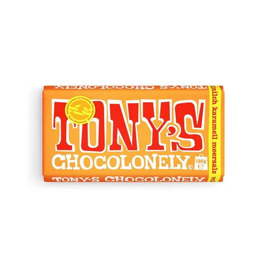 Tony's Chocolonely Vollmilchschokolade 32% Karamell Meersalz | 180g