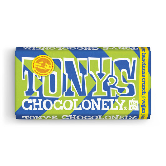 Tony's Chocolonely Zartbitterschokolade mit Haselnuss Crunch | 180g