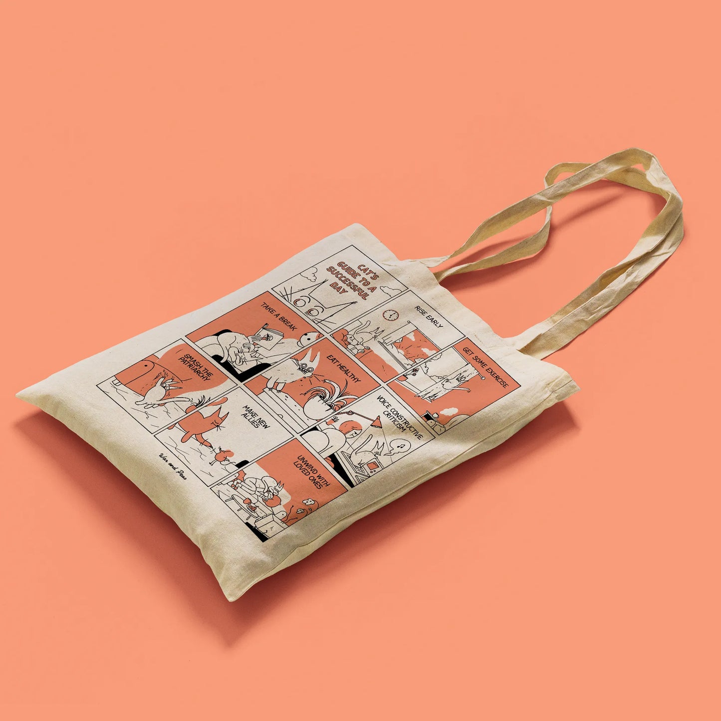 War and Peas | Cat's Guide – Organic Tote Bag