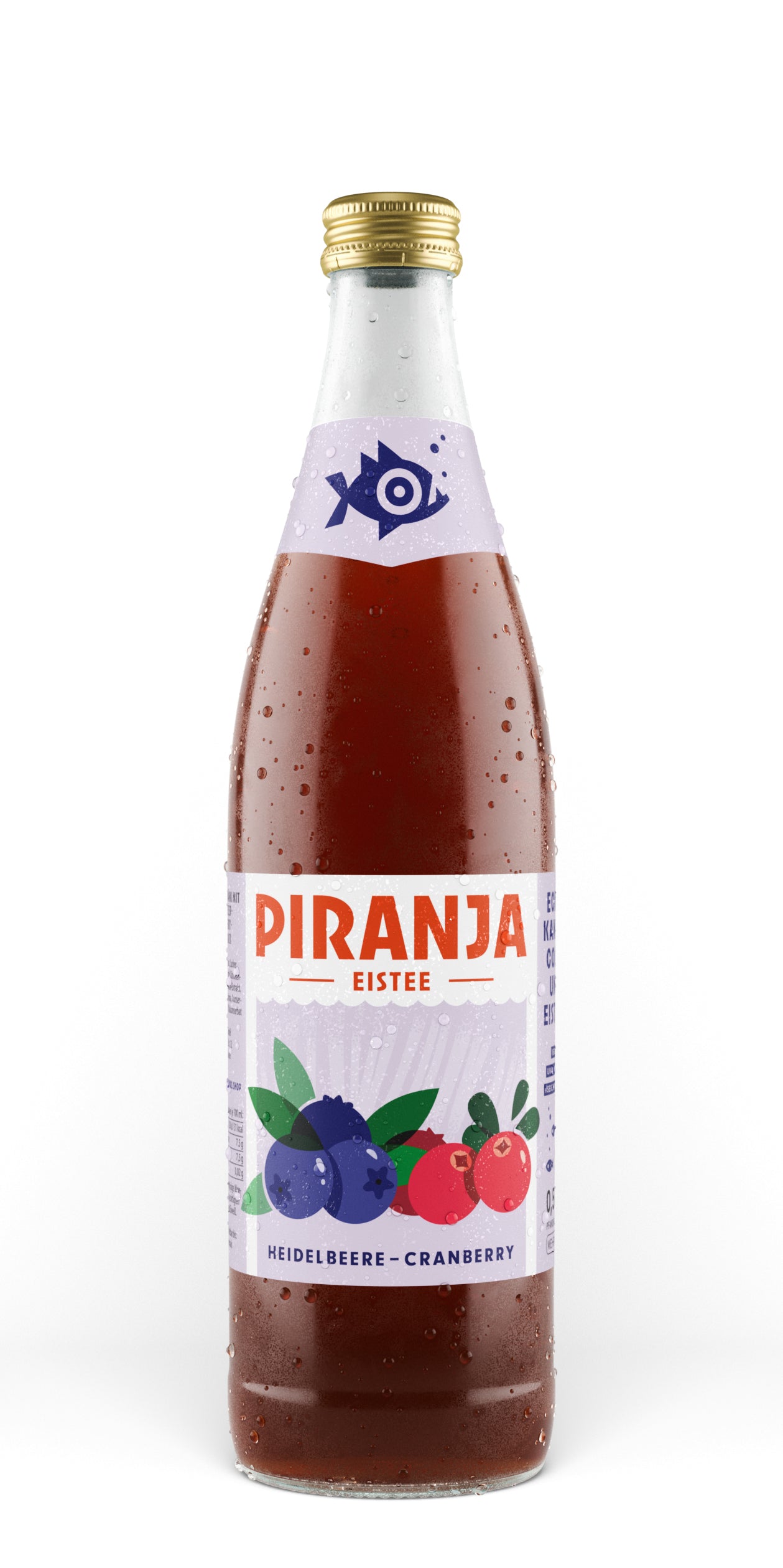 PIRANJA-EISTEE Heidelbeere-Cranberry | 10x0,5l