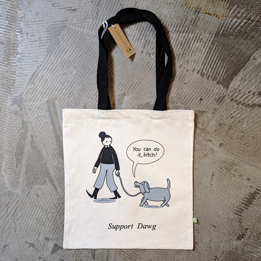 War and Peas | Support Dawg – Organic Tote Bag