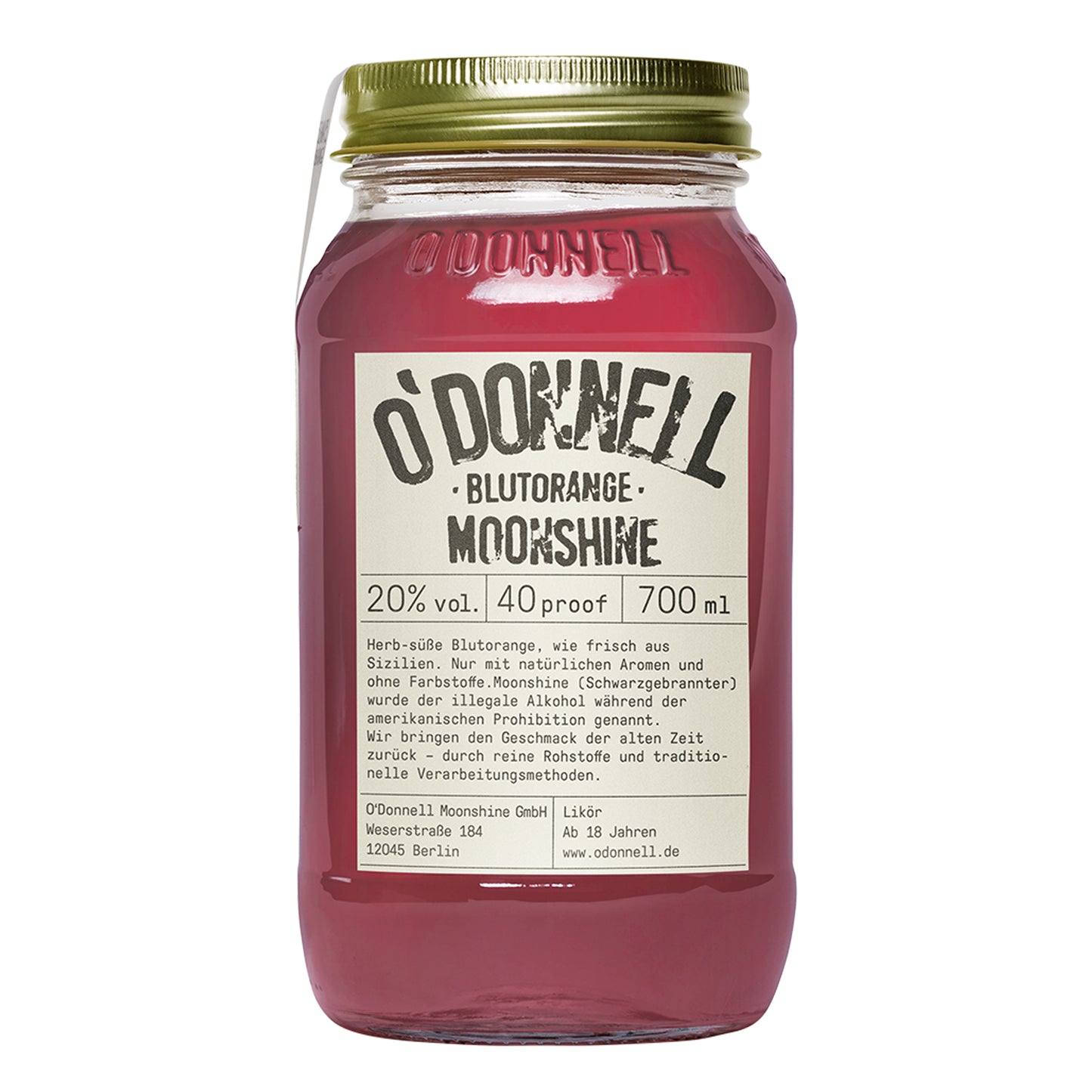 O'Donnell Moonshine Blutorange | 20% | 0,7l