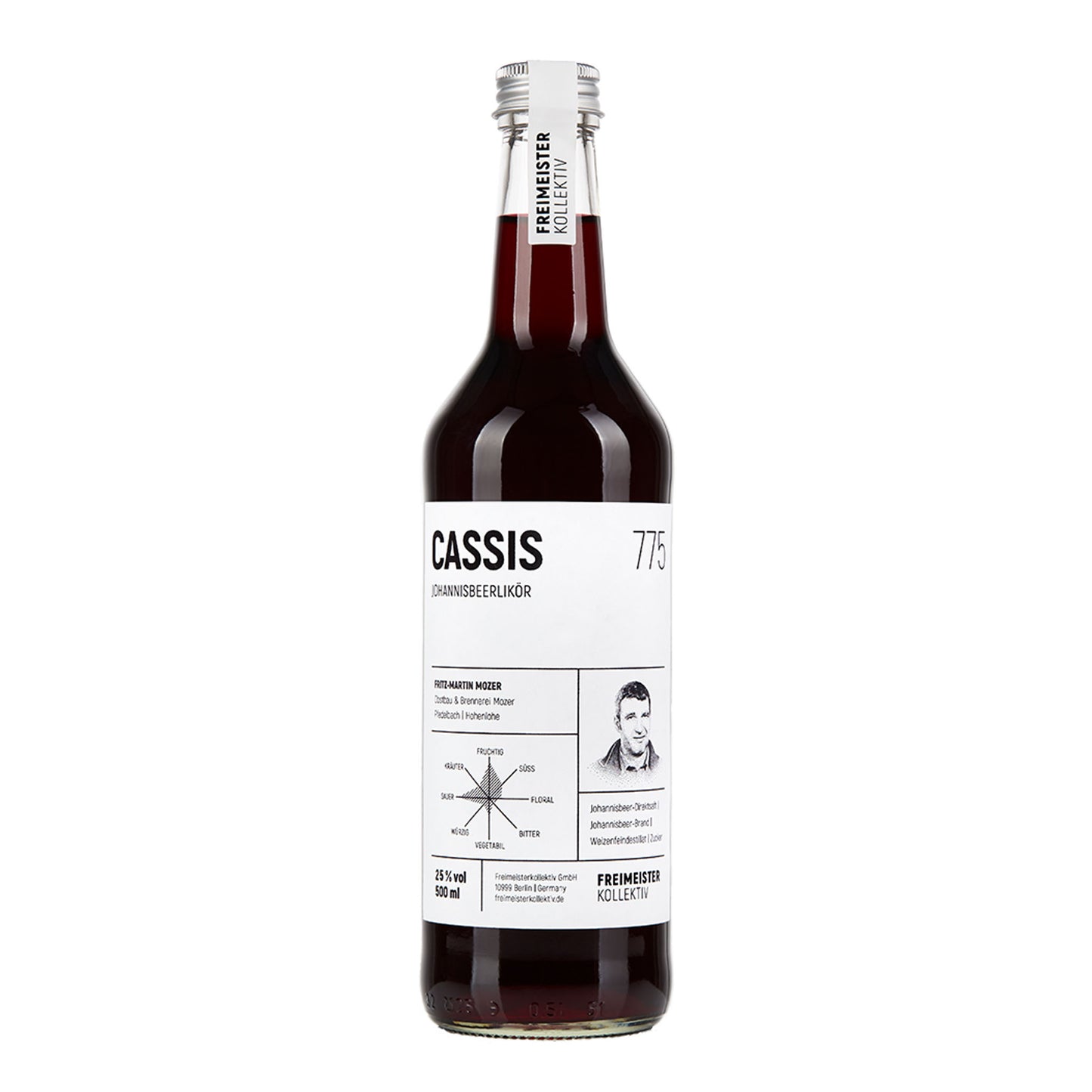 Freimeisterkollektiv Cassis Likör | 25% | 0,5l