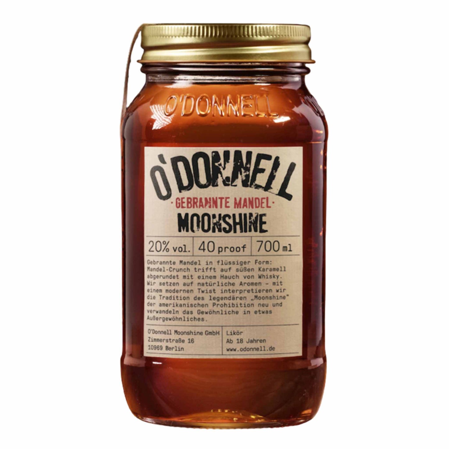O'Donnell Moonshine Gebrannte Mandel | 20%