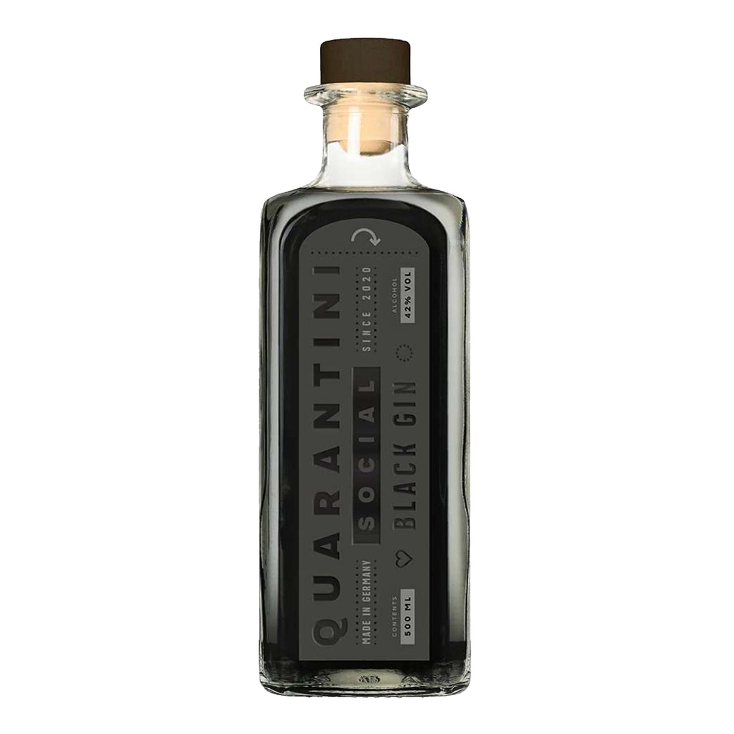 Quarantini Social Black Gin | 42% | 0,5l