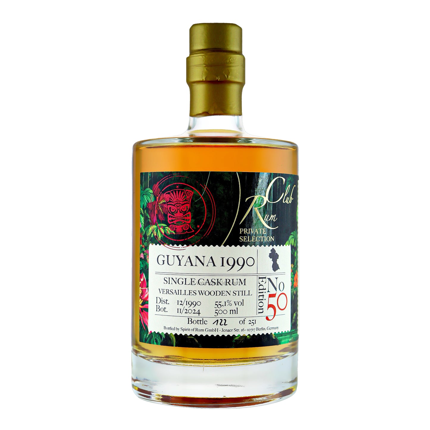 RumClub Private Selection Edition 50 Guyana 1990 - 2024 | 55,1% | 0,5l