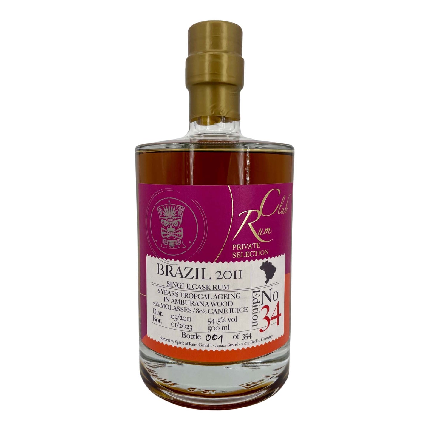 Rumclub Private Selection Ed.34 Brazil 2011 Rum | 54,5% | 0,5l