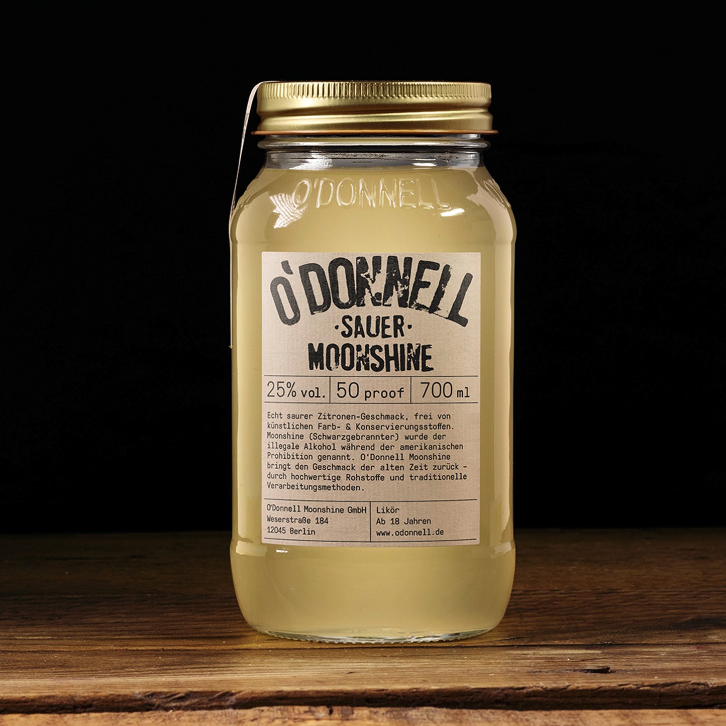 O'Donnell Moonshine Sauer Zitronenlikör | 25% | 0,7l