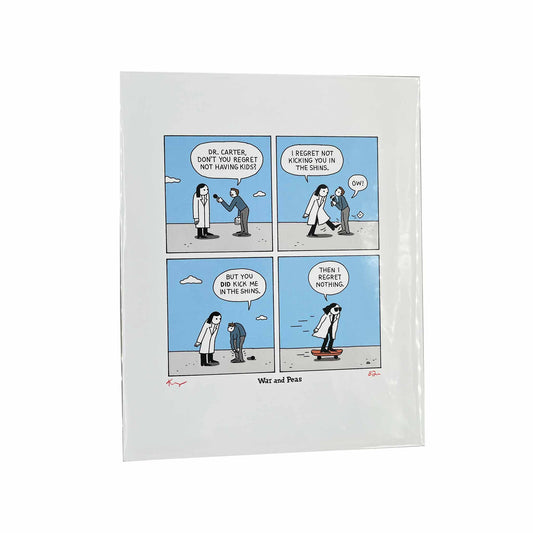 War and Peas Signed Print | No regrets
