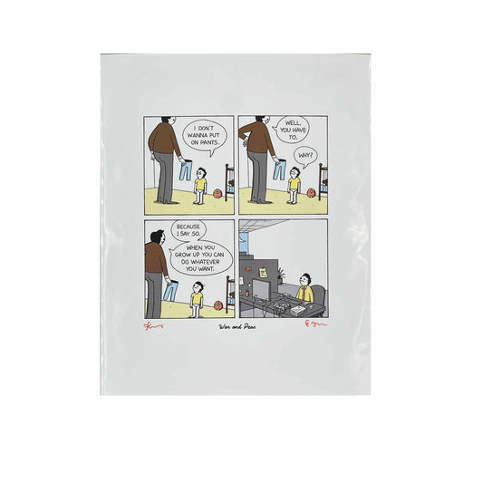 War and Peas Signed Print | When you grow up