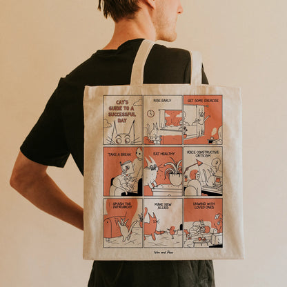 War and Peas | Cat's Guide – Organic Tote Bag