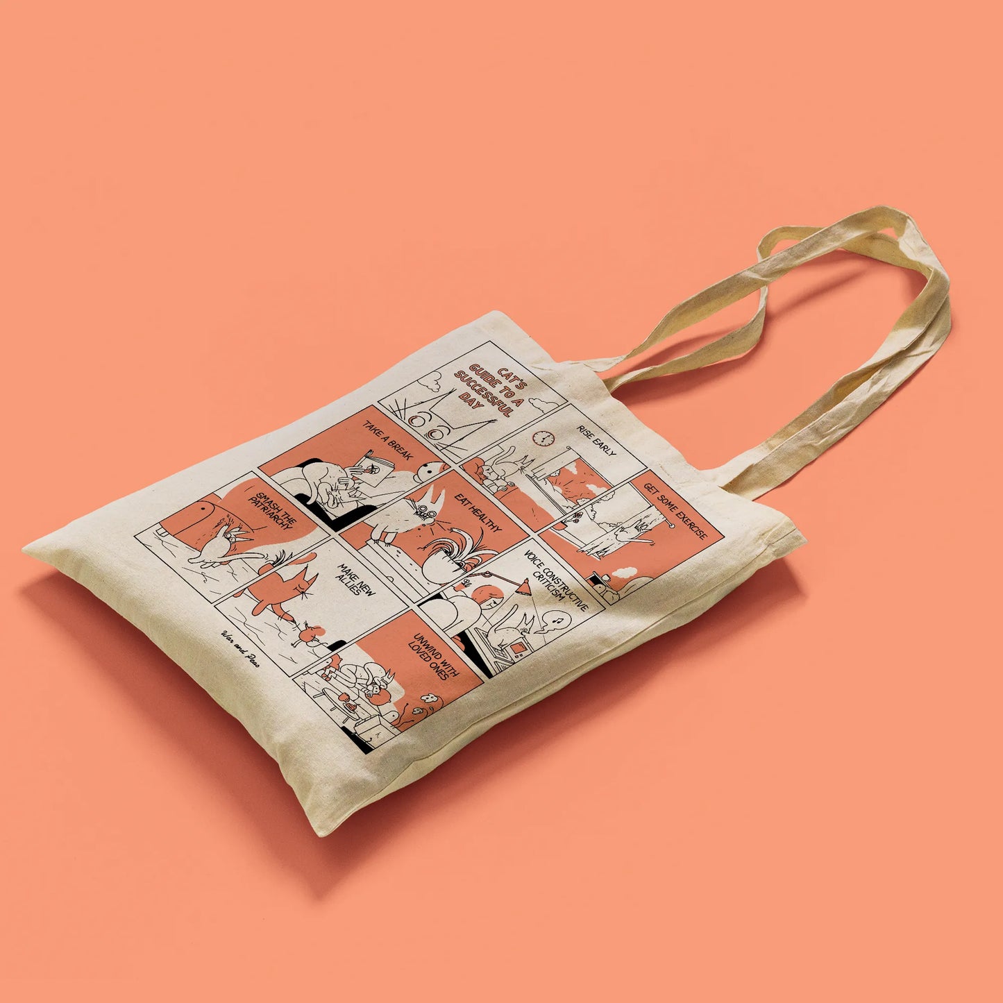 War and Peas | Cat's Guide – Organic Tote Bag