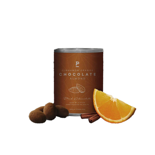 P-Stash Mandeln - Dunkle Schokolade mit Zimt Orange | 60 g