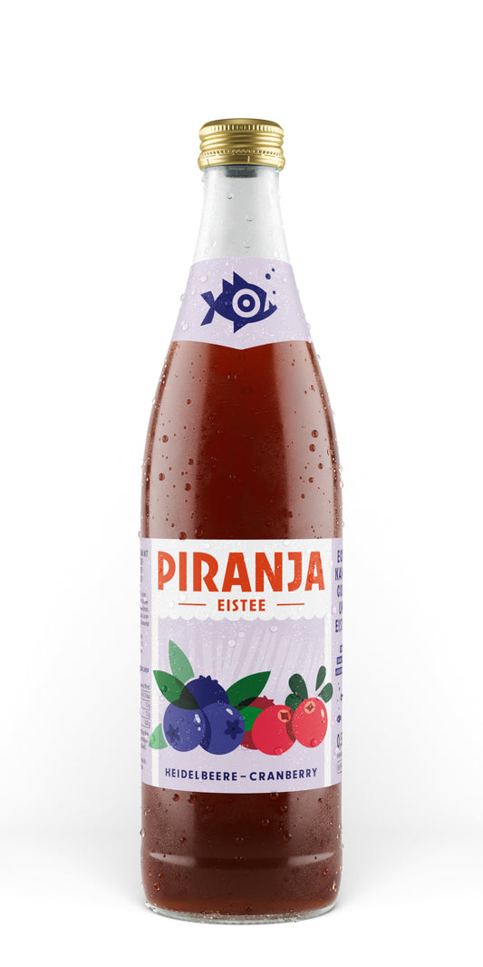PIRANJA-EISTEE Heidelbeere-Cranberry | 10x0,5l
