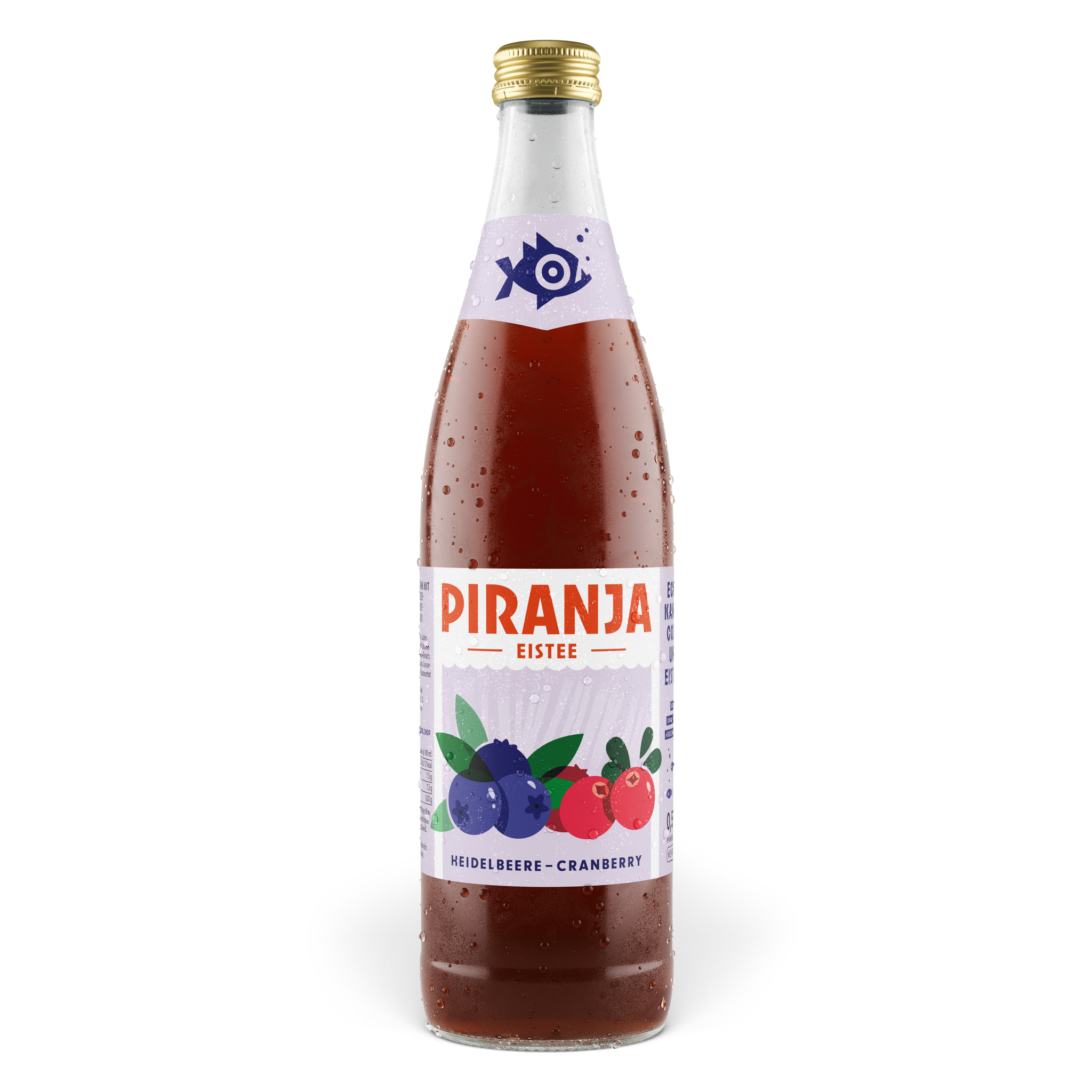PIRANJA-EISTEE Heidelbeere-Cranberry | 10x0,5l