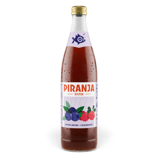 PIRANJA-EISTEE Heidelbeere-Cranberry | 10x0,5l