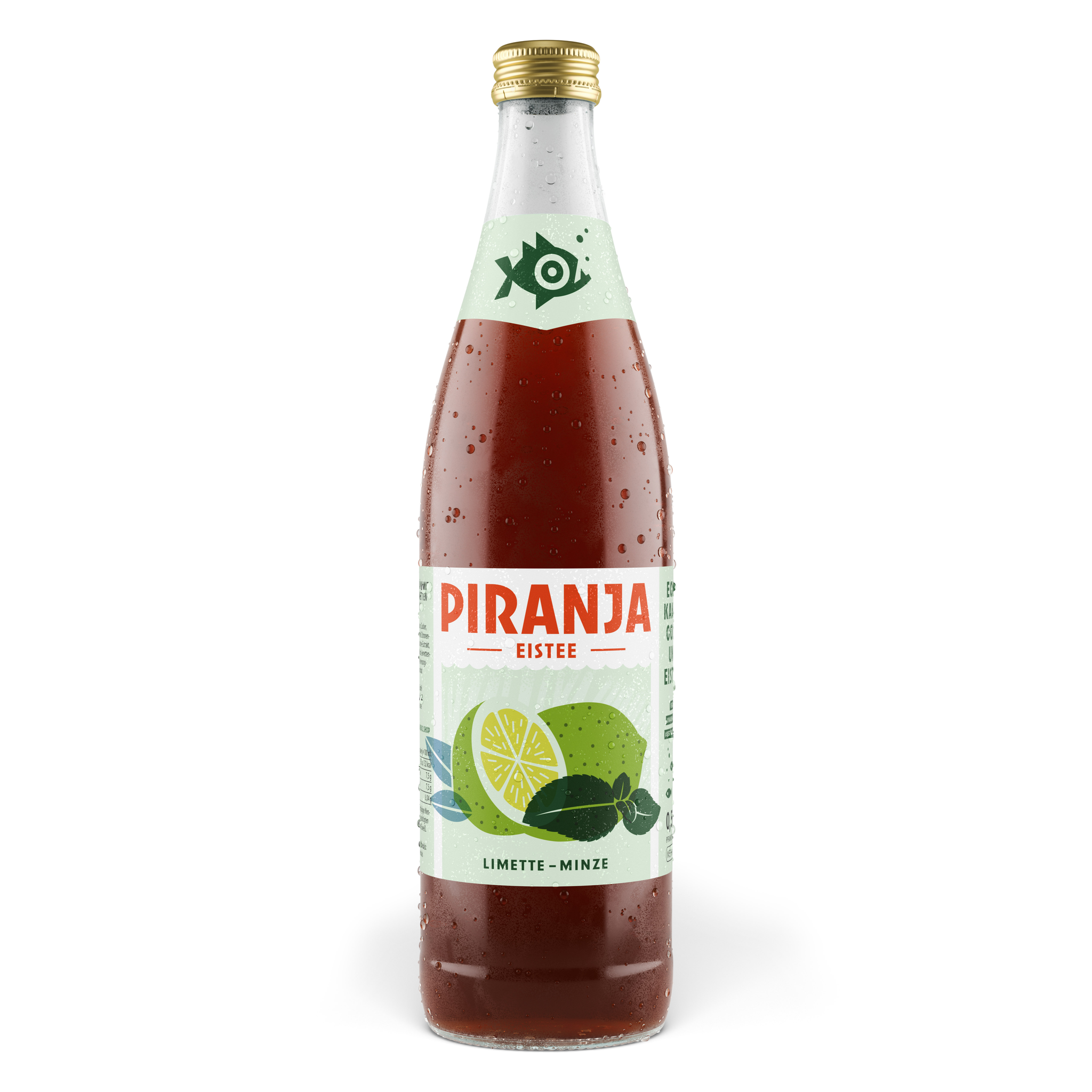 PIRANJA-EISTEE Limette-Minze | 10x0,5l