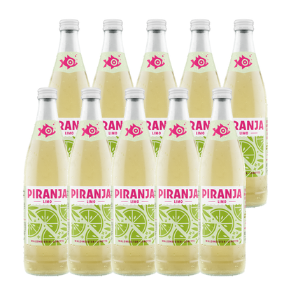 PIRANJA-LIMO Waldmeister-Limette | 10x0,5l
