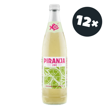PIRANJA-LIMO Waldmeister-Limette | 12x0,5l