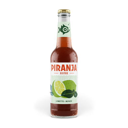 PIRANJA-EISTEE Limette-Minze | 20x0,25l
