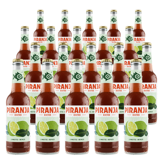 PIRANJA-EISTEE Limette-Minze | 20x0,25l