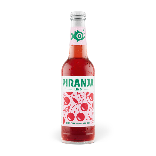PIRANJA-LIMO Kirsche-Rosmarin | 20x0,25l