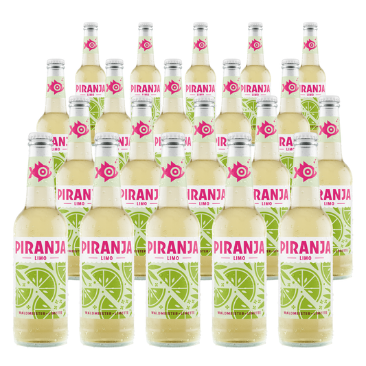 PIRANJA-LIMO Waldmeister-Limette | 20x0,25l