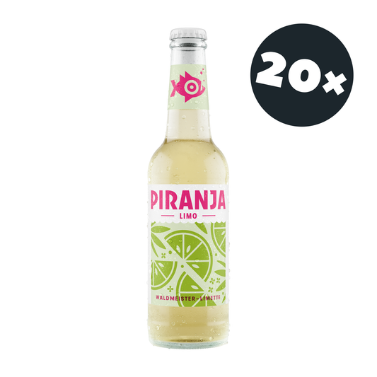 PIRANJA-LIMO Waldmeister-Limette | 20x0,25l